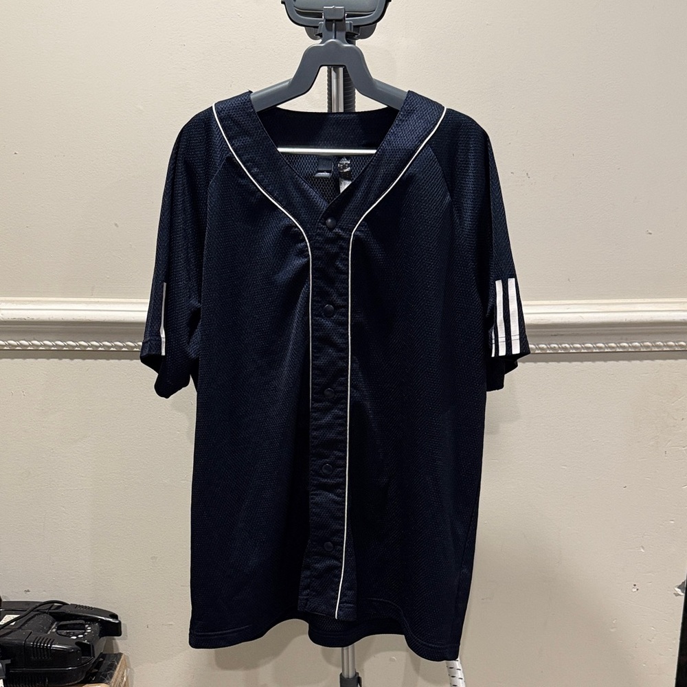 adidas Navy Blue Men's Jersey Shirt